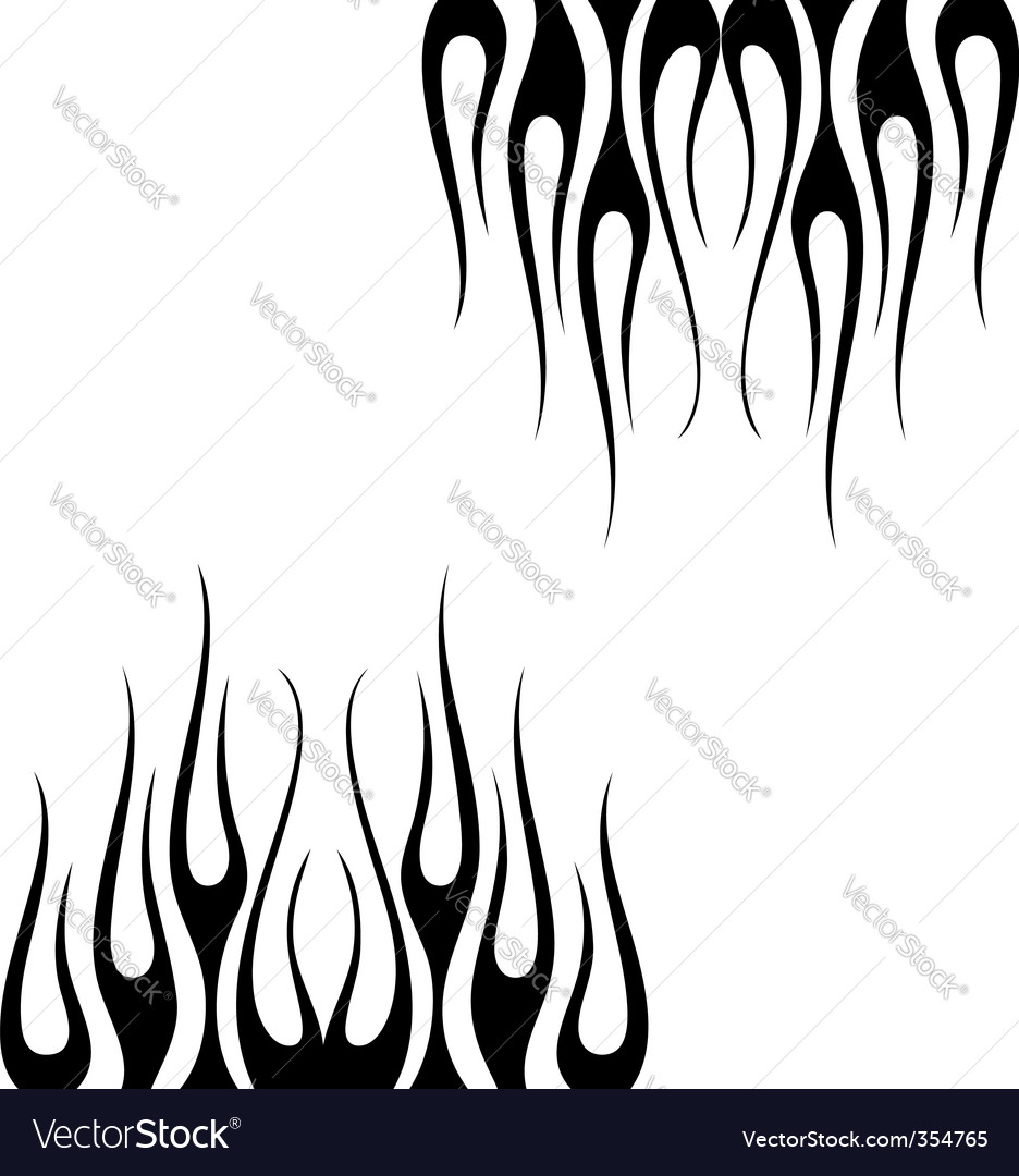 Flames Royalty Free Vector Image - VectorStock