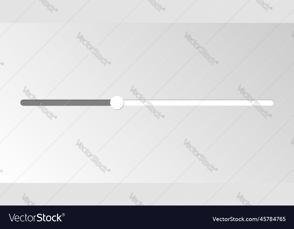Switch slider icon in flat style volume control