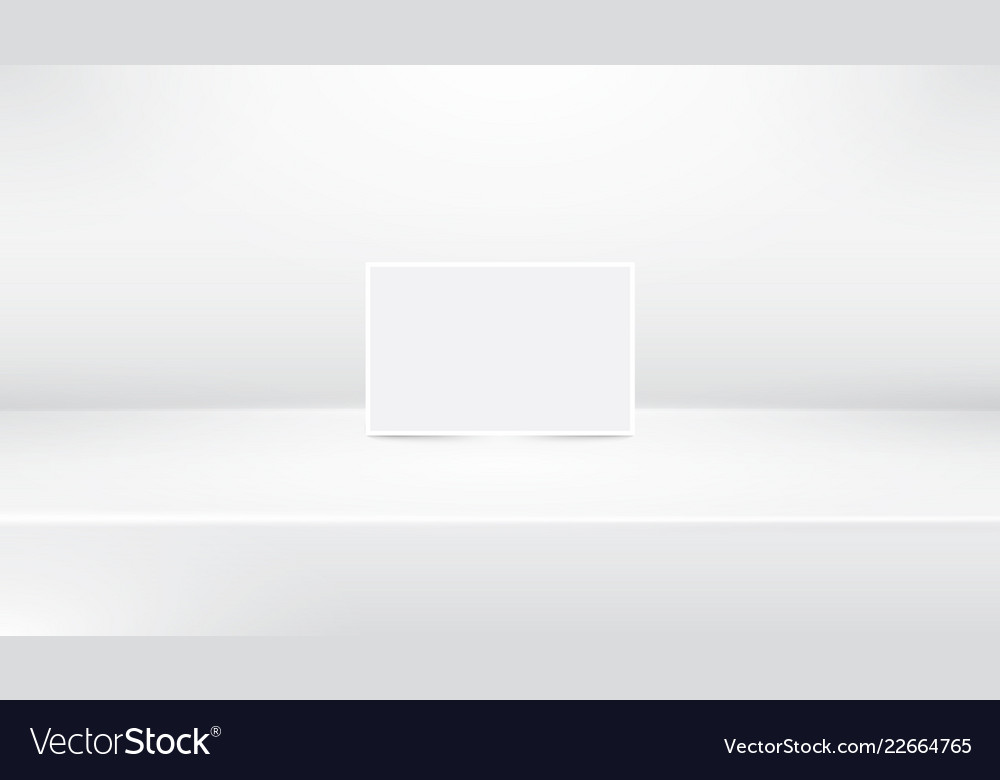 White empty abstract showroom background Vector Image