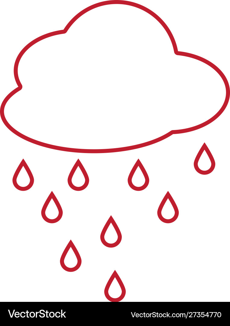 Cloud sky flat style icon Royalty Free Vector Image