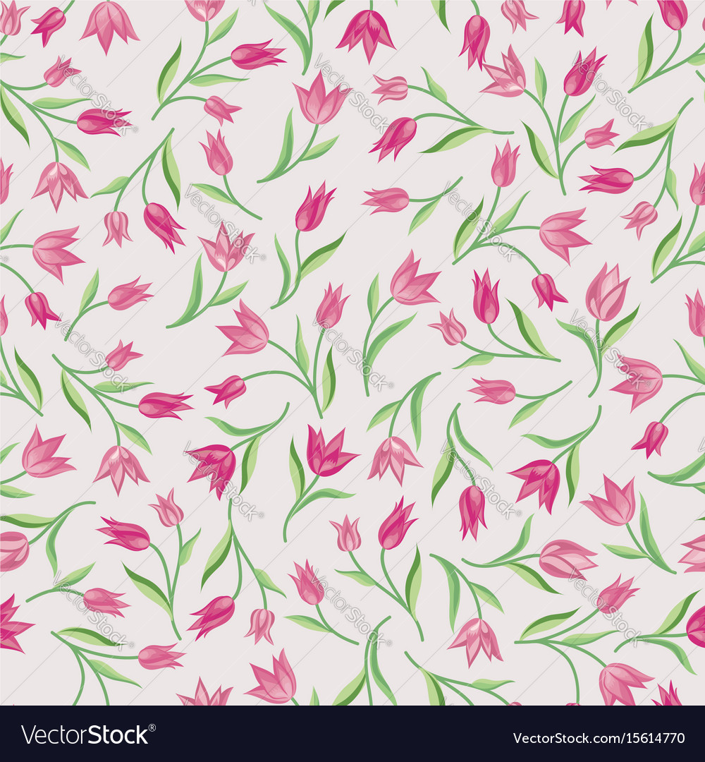 Floral seamless pattern flower background spring