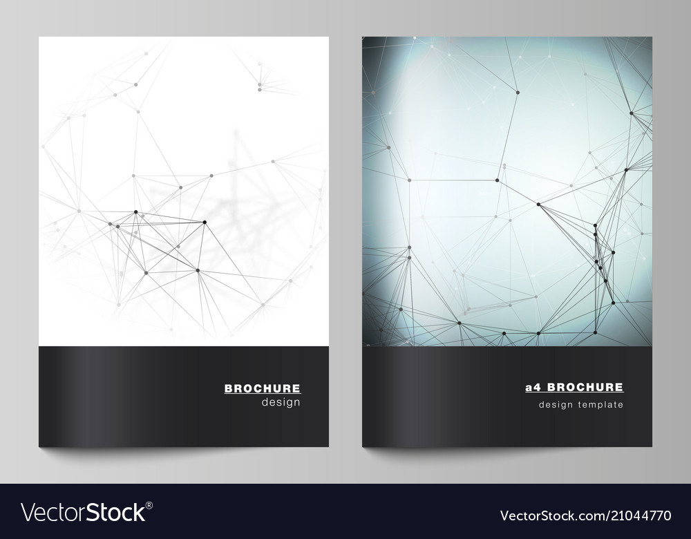 Layout of a4 format cover mockups Royalty Free Vector Image