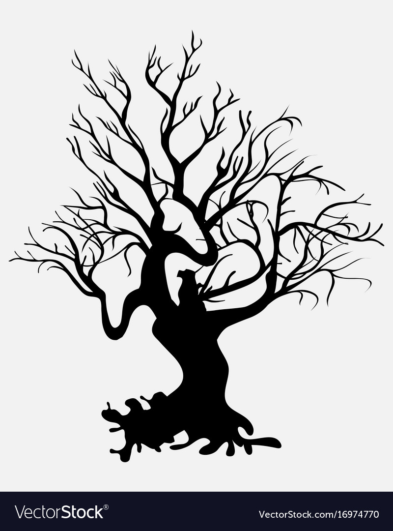 Silhouettes of tree