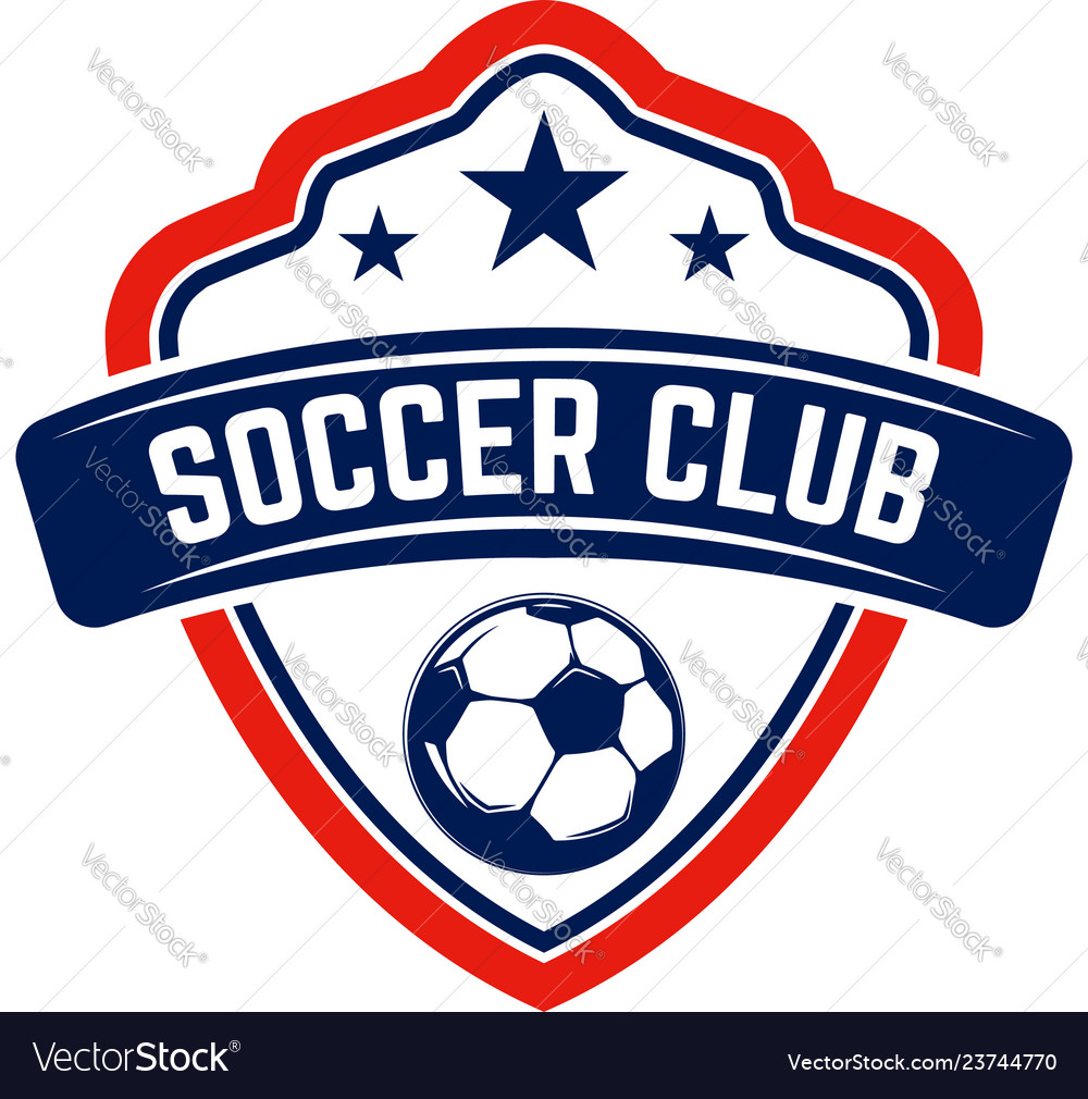 Soccer football emblems design element for logo Vector Image