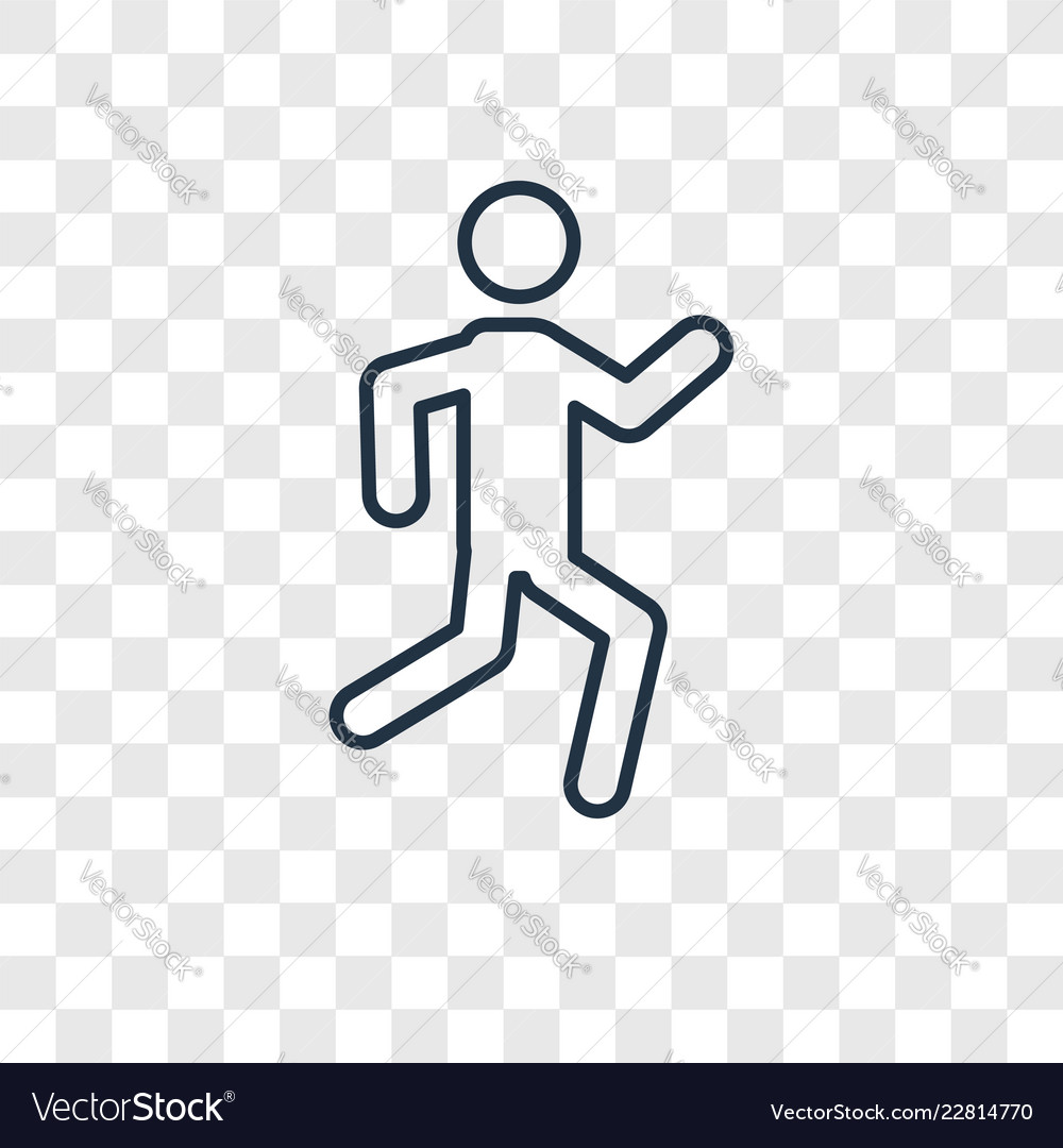 Sprint concept linear icon isolated vector image Sprint concept linear icon isolated