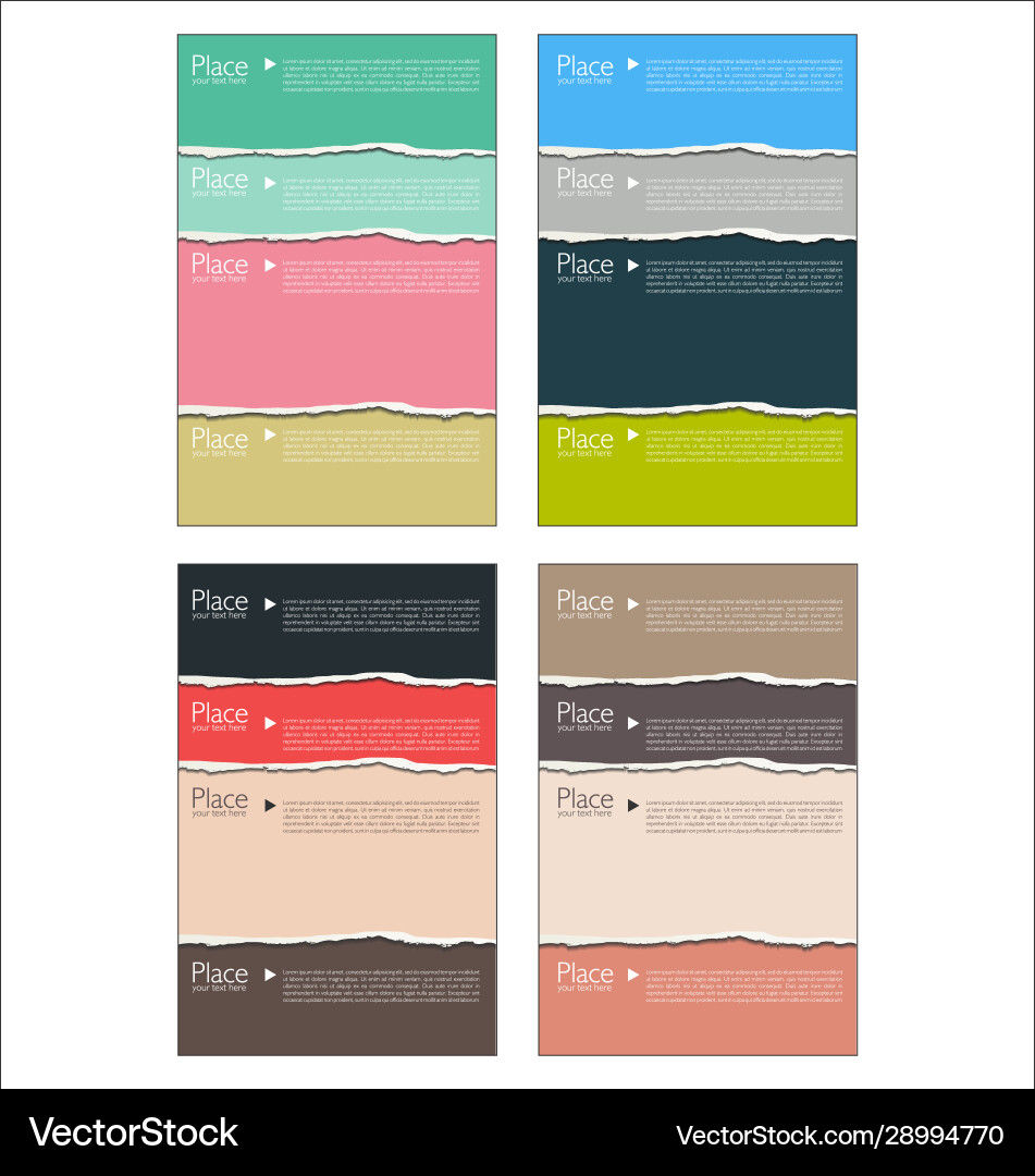 Torn paper background with space for text 0124 Vector Image