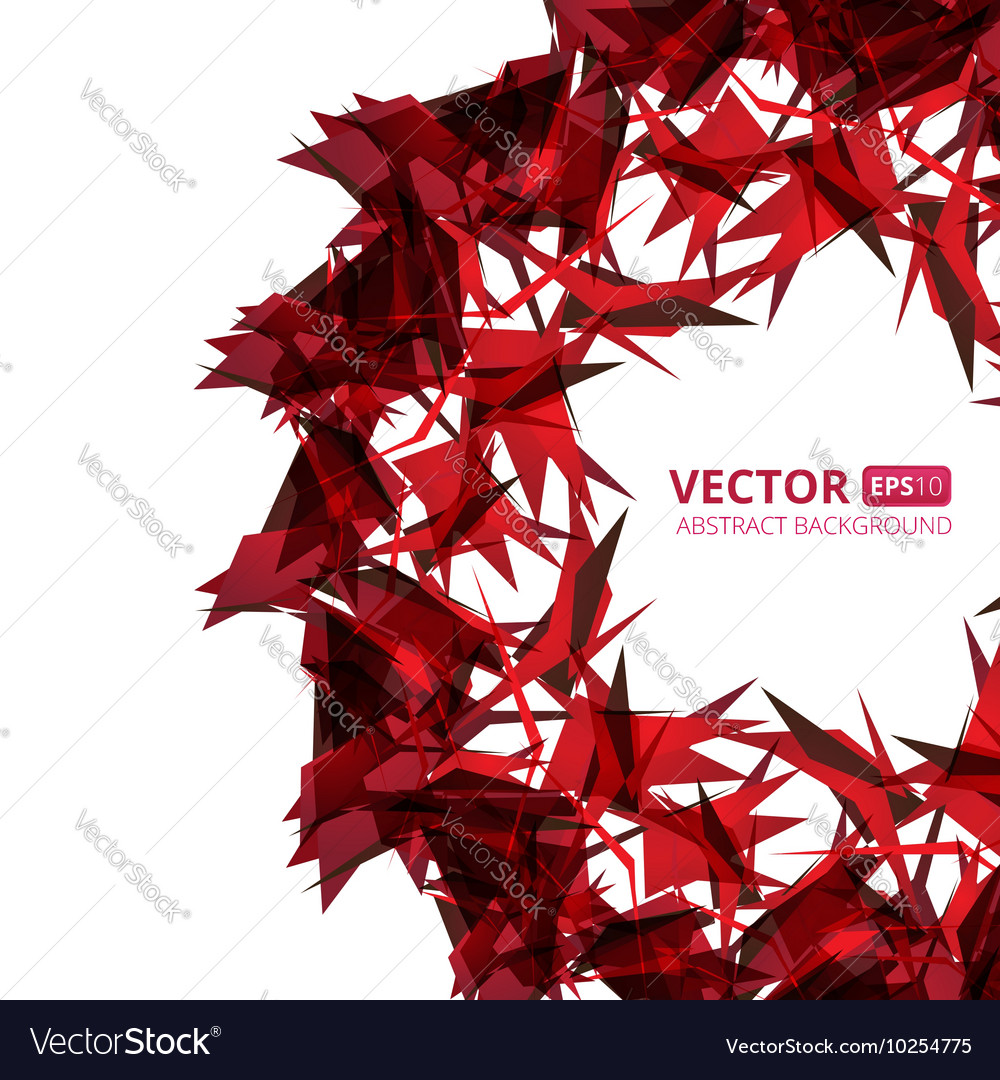 Abstract red triangle background