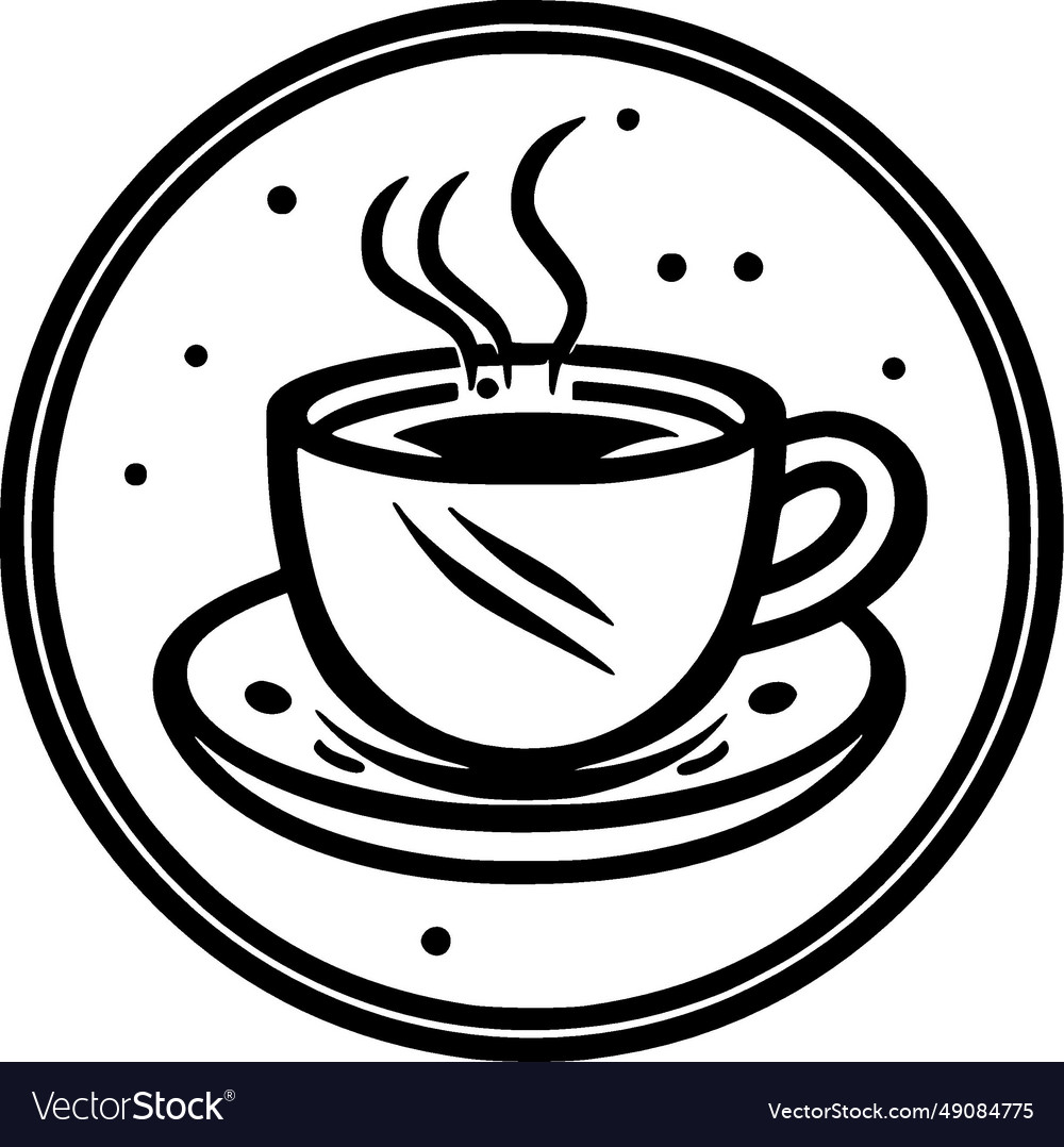 Coffee - minimalist and flat logo