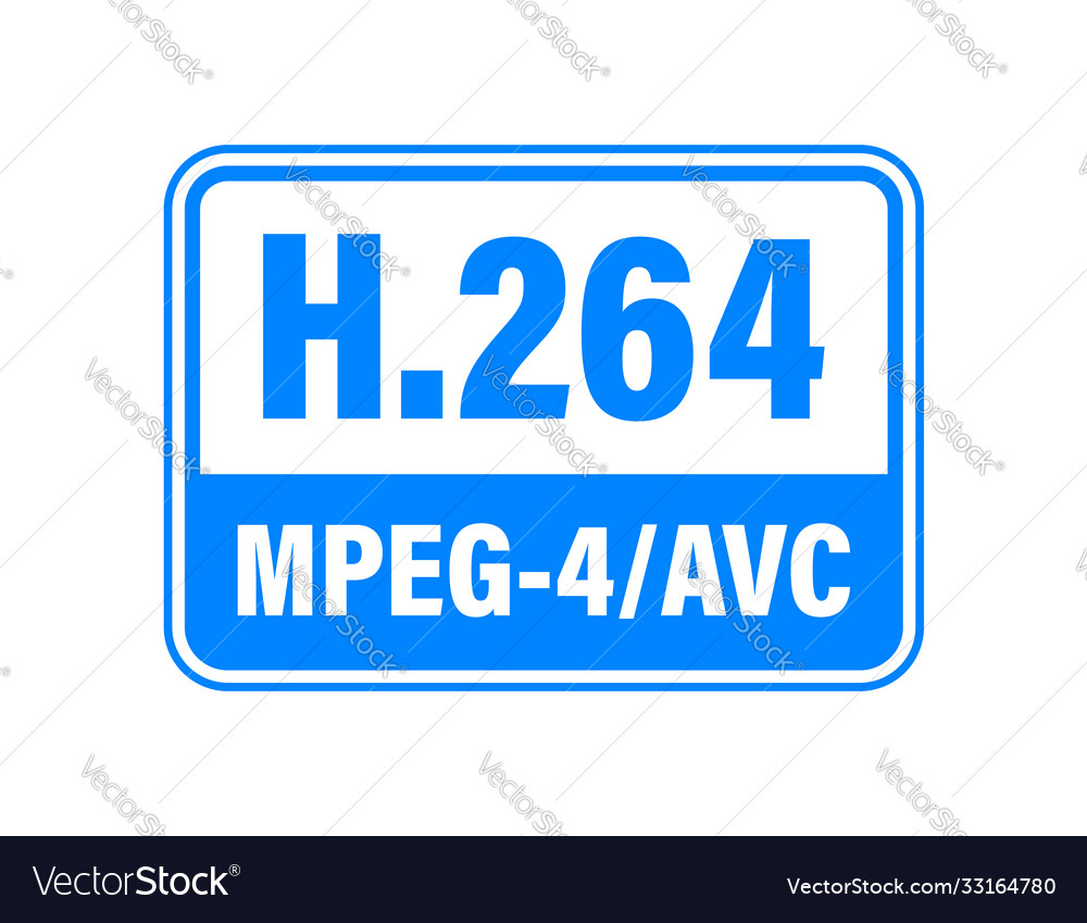 H264 video compression standard stock Royalty Free Vector