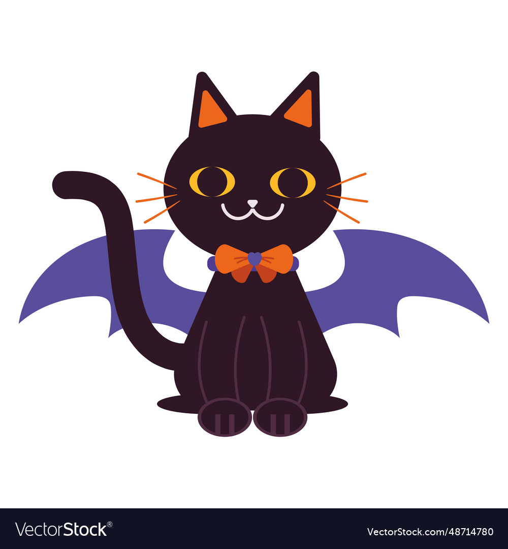 Halloween pet disguised bat Royalty Free Vector Image