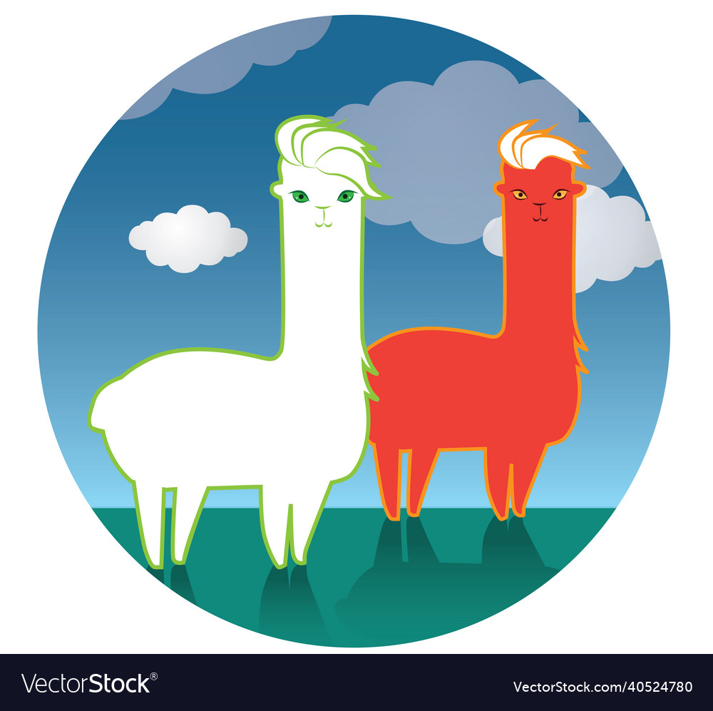 Lama yarn sticker