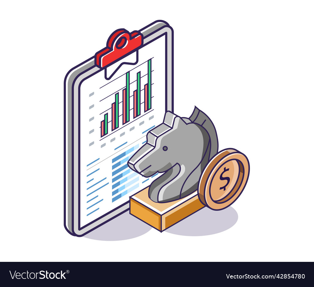 Using horse strategy for a successful business Vector Image