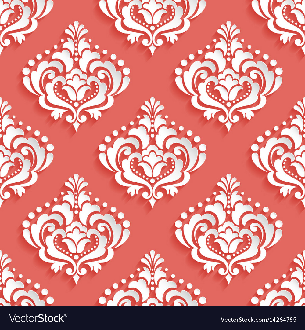 Damask seamless pattern background elegant luxury