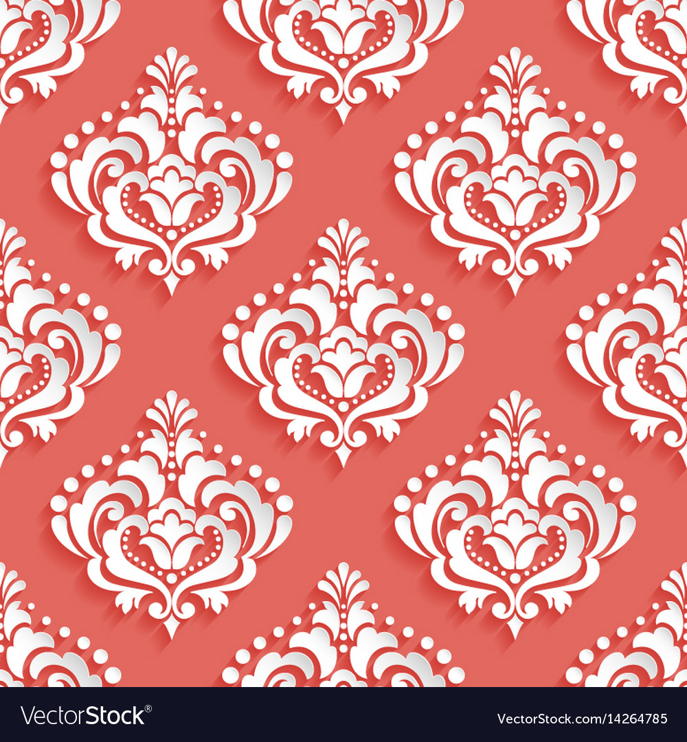 Elegant Damask Pattern Background