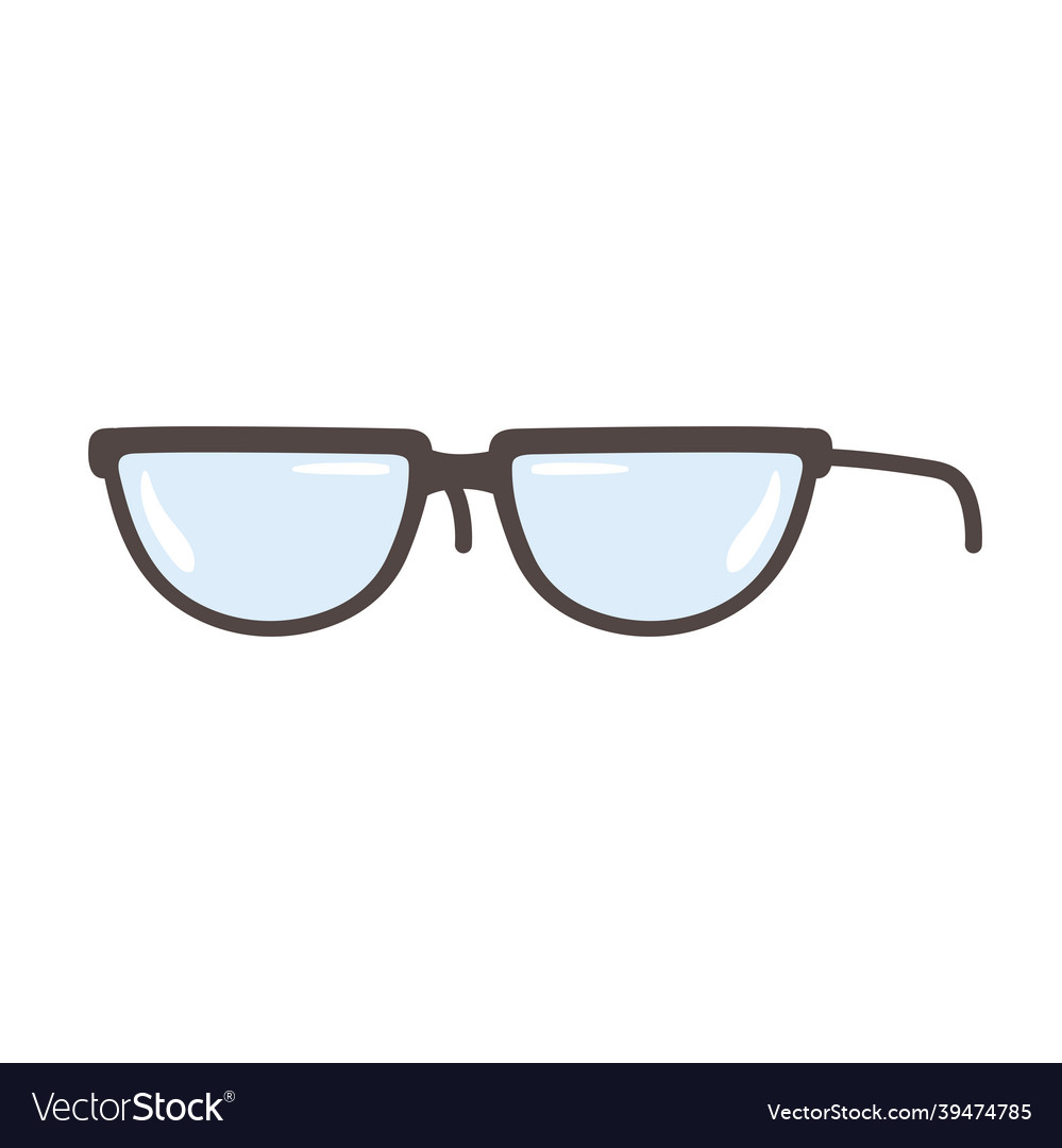 Eyeglasses accessory flat icon