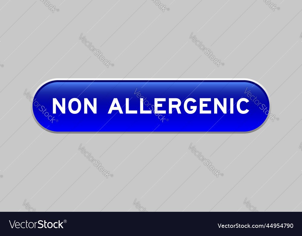 Blue color capsule shape button with word non vector image Blue color capsule shape button with word non