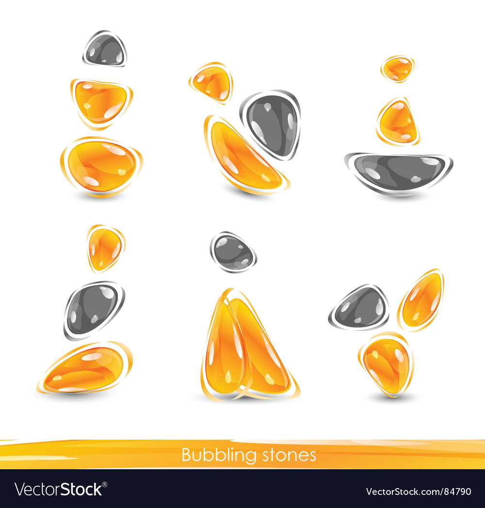 Bubbling stones