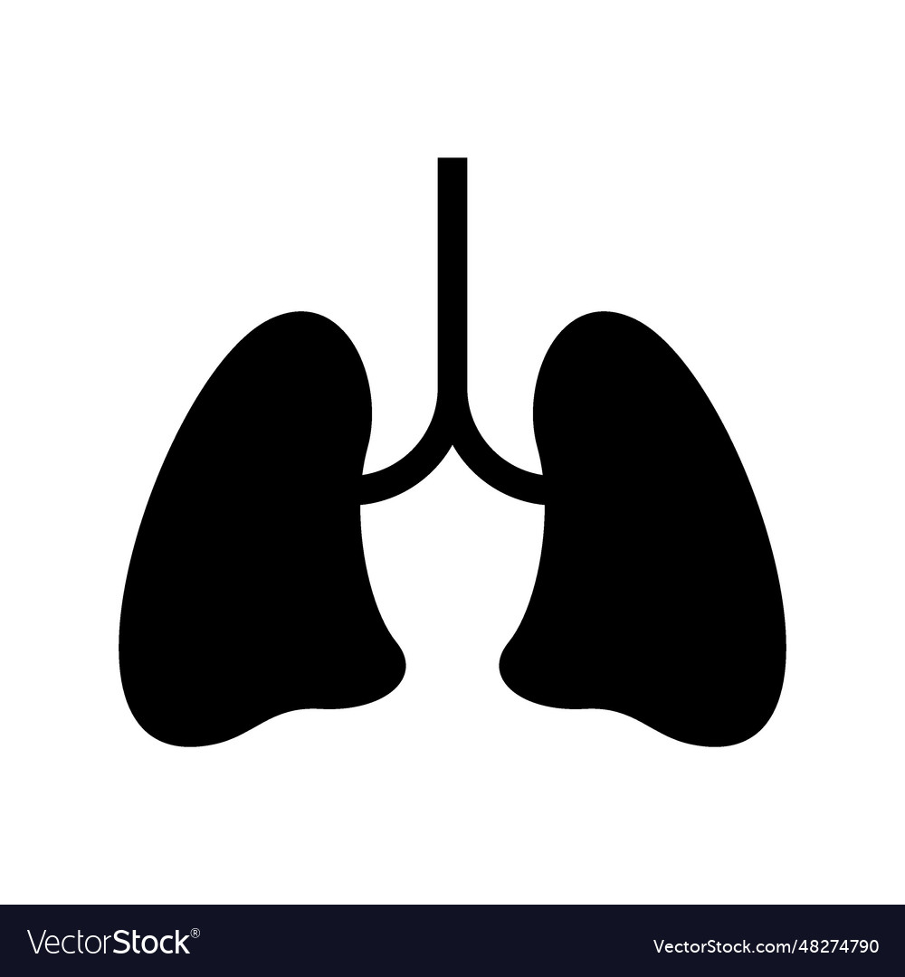 Lungs icon Royalty Free Vector Image - VectorStock