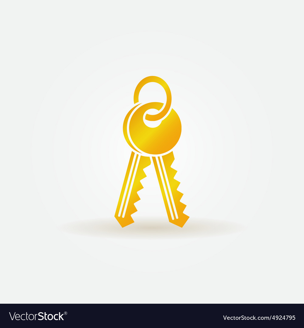 Keys gold icon