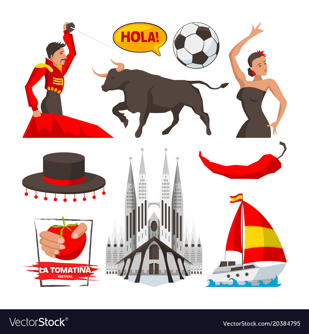 landmarks-and-cultural-objects-and-symbols-vector-image