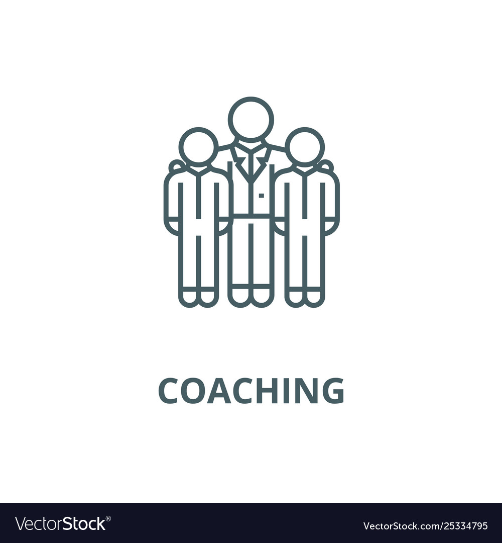 Mentormentorshipcoaching line icon Royalty Free Vector Image