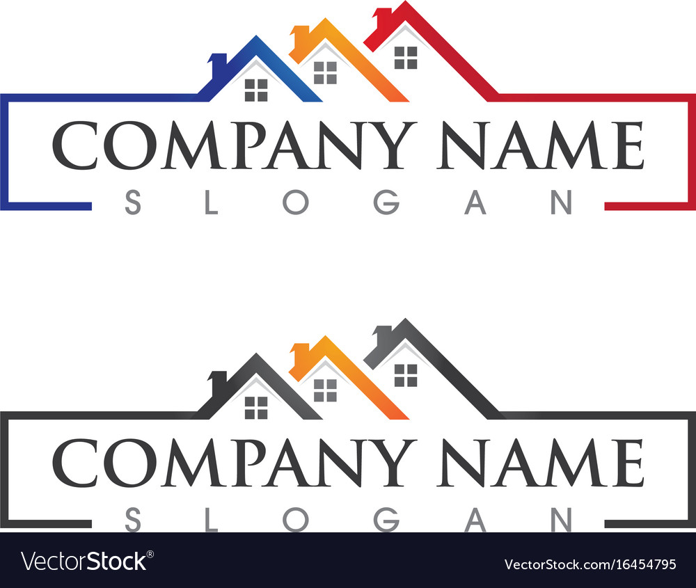 Real estate property and construction logo design