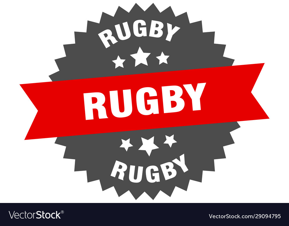 Rugby sign circular band label round