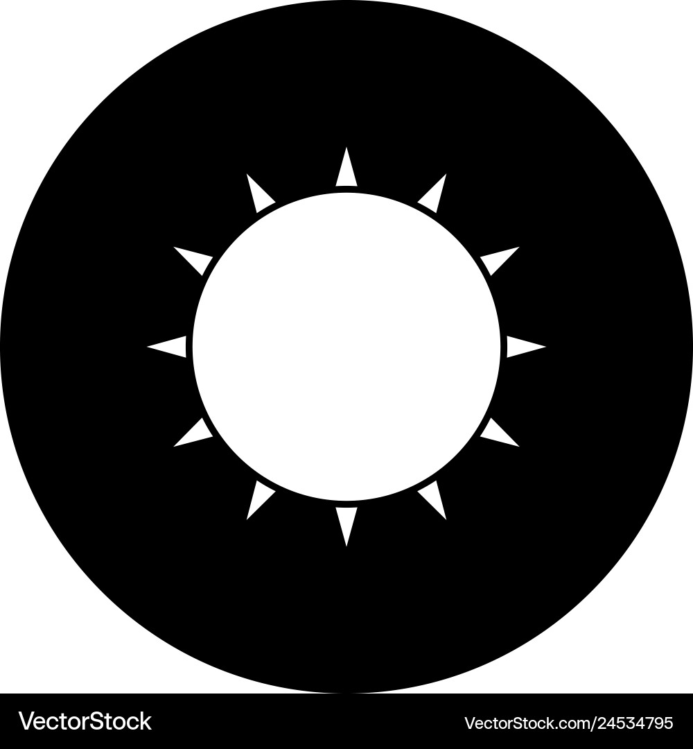 Sun icon Royalty Free Vector Image - VectorStock