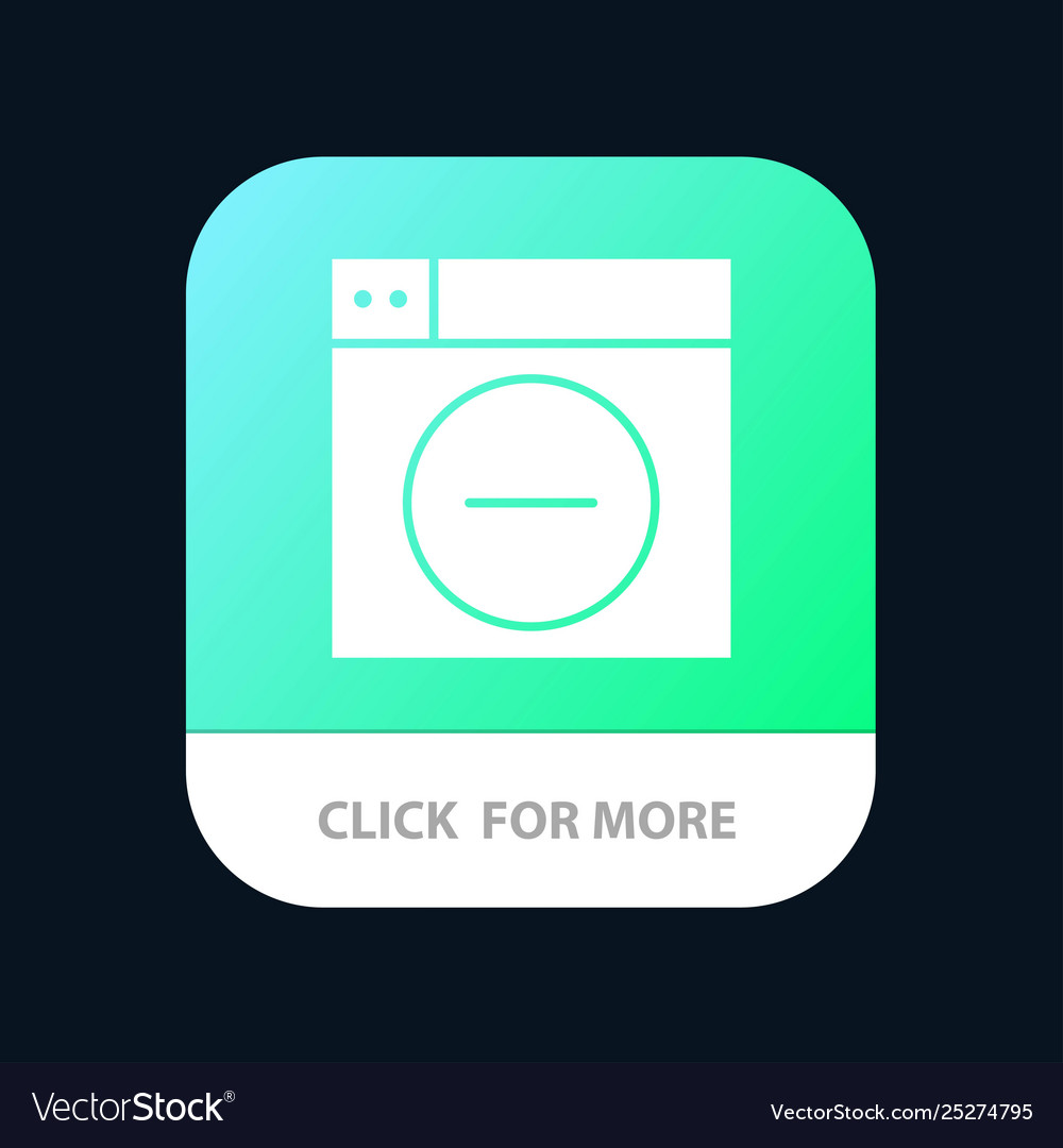 Web design less minimize mobile app button vector image Web design less minimize mobile app button
