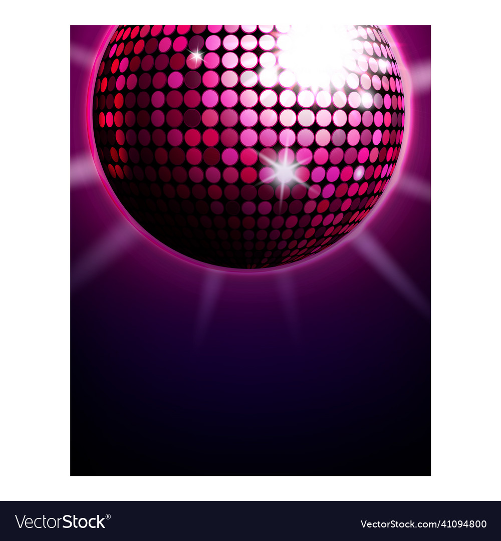 Disco music party poster background