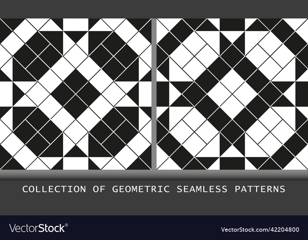 Geometrische schwarze und weiße nahtlose Muster