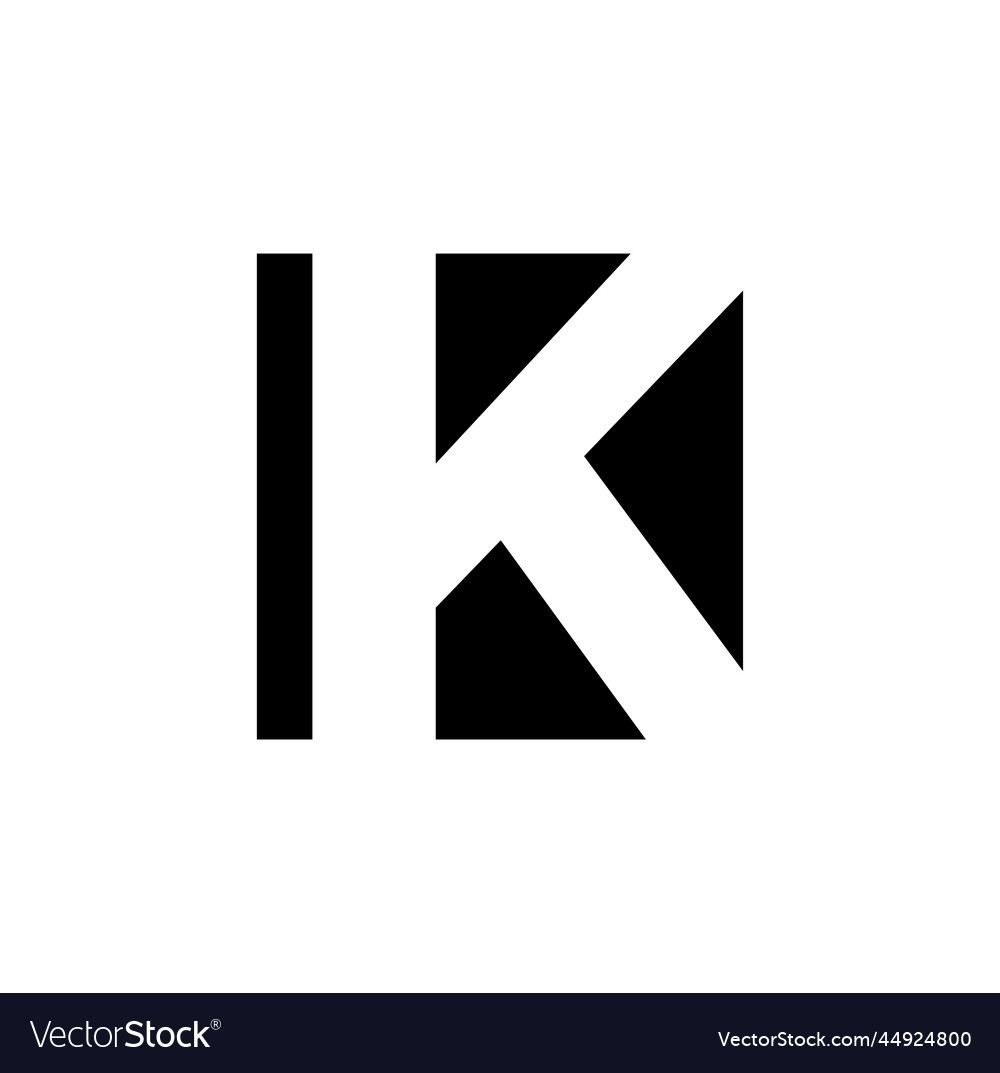 K Firmenname Initial Letter icon Marke vector image K Firmenname Initial Letter icon Marke