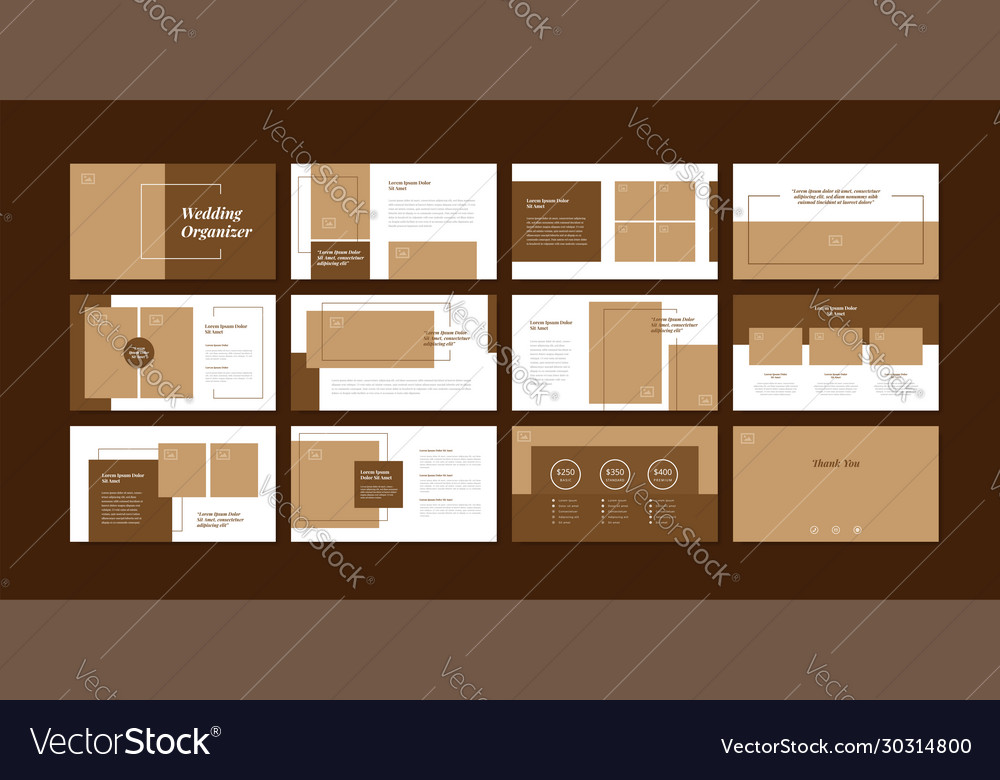 Minimal slides presentation background template vector image Minimal slides presentation background template