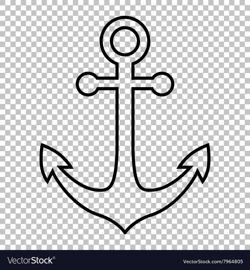 Anchor line icon