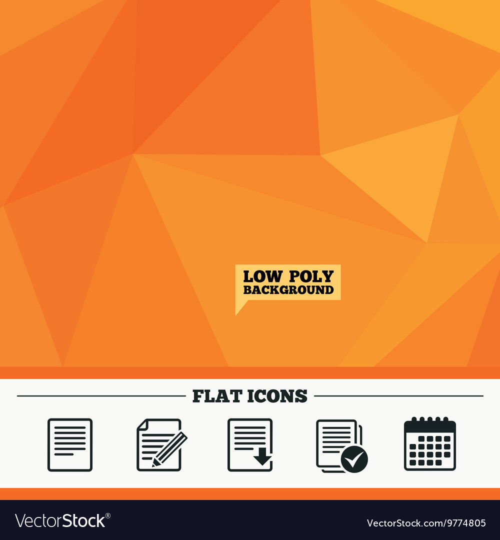 Document icons download file and checkbox