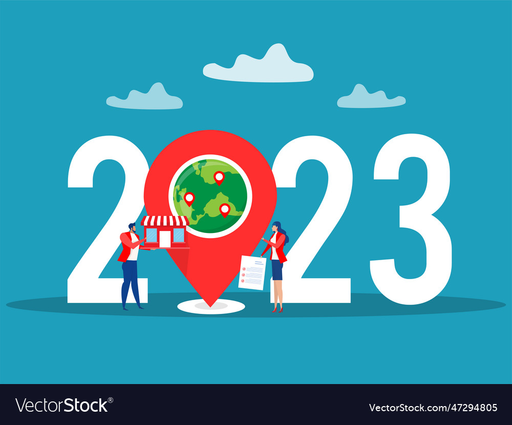 Franchise business 2023 year concept businessman