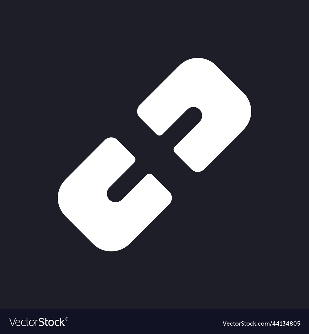 Hyperlink dunkel Modus glyph ui icon