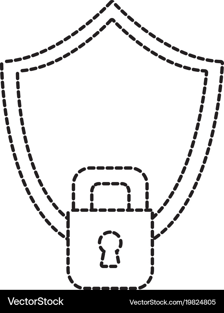 Isolated shield design Royalty Free Vector Image