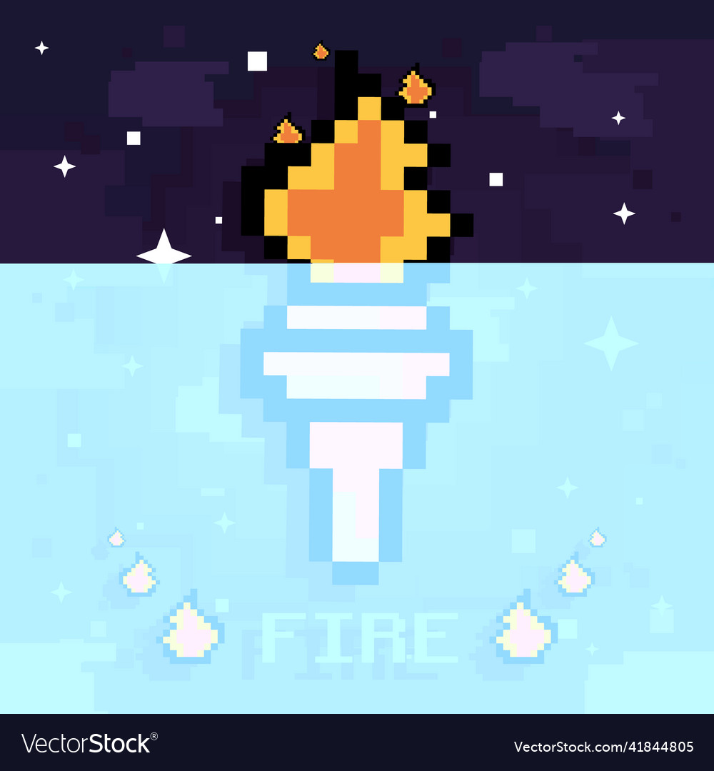 Pixelated torch card