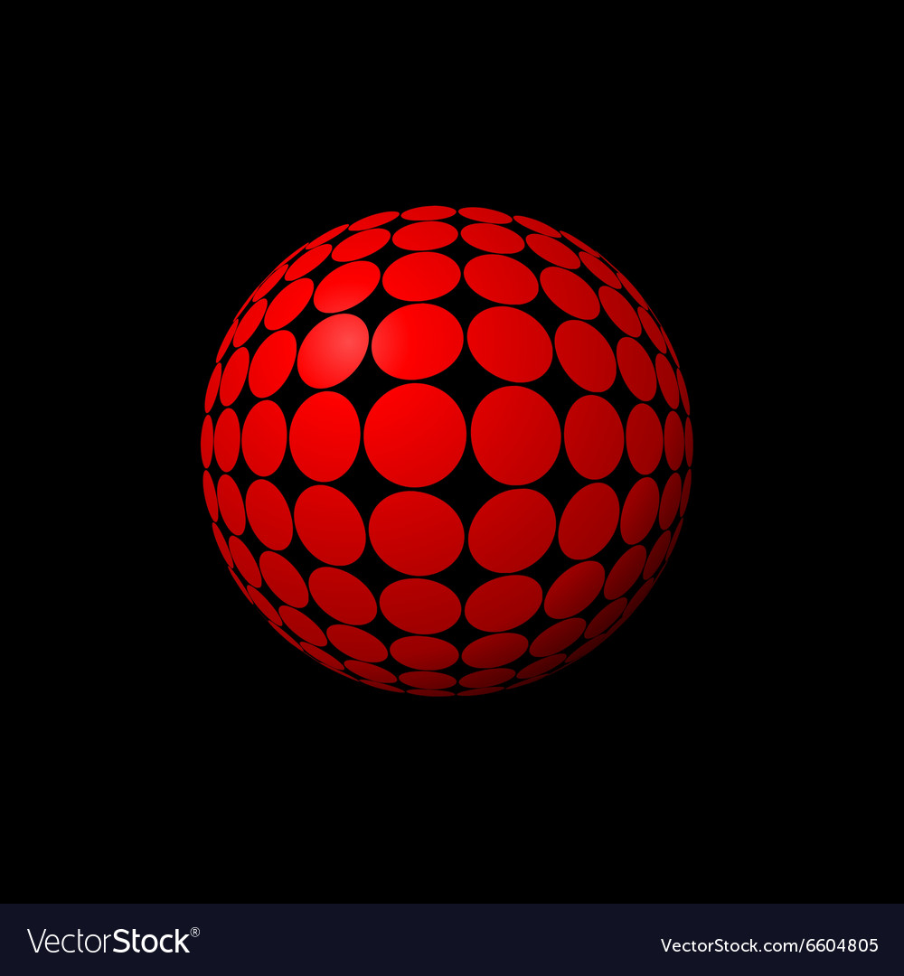 Red Ball Royalty Free Vector Image Vectorstock