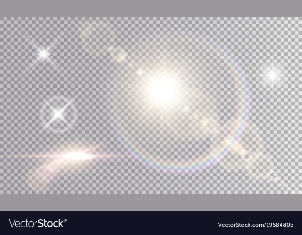 Set shining light effects Royalty Free Vector Image