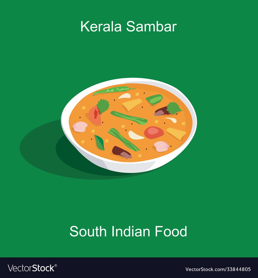 South indian delicious food kerala style sambar