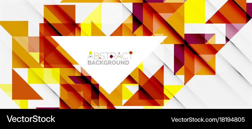 Triangle pattern design background Royalty Free Vector Image