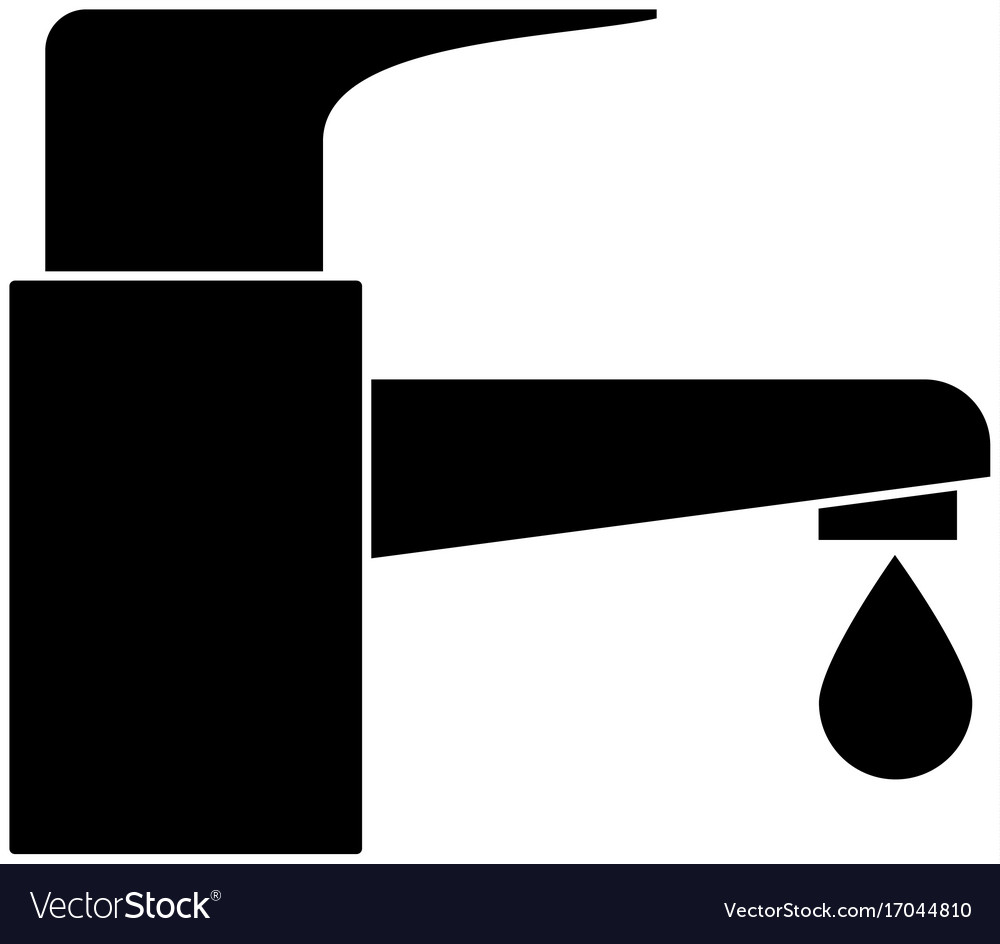 Bath Faucet Icon Royalty Free Vector Image Vectorstock