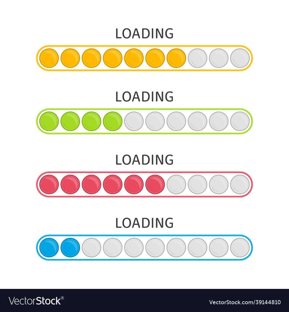 Loading bar vector image Loading bar
