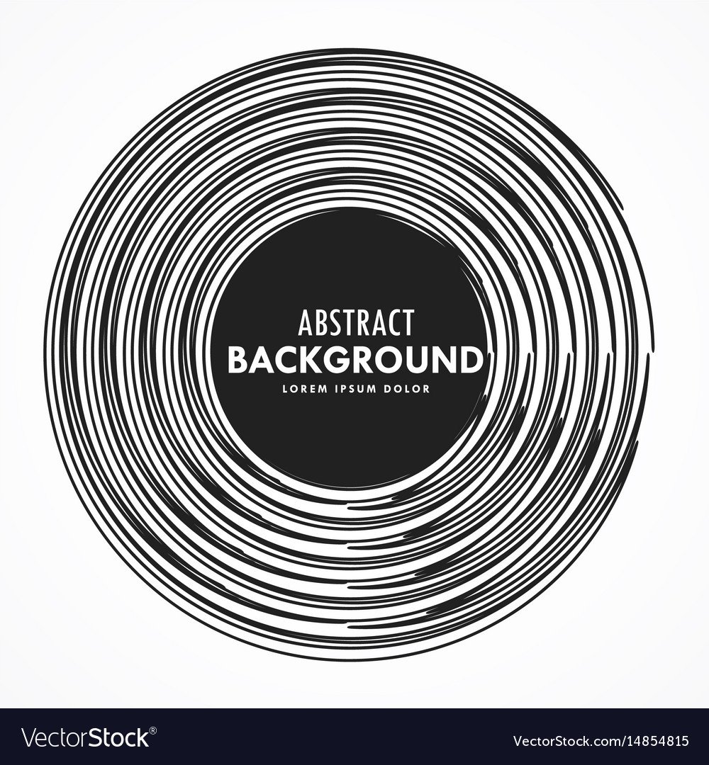 Abstract circle frame made with lines