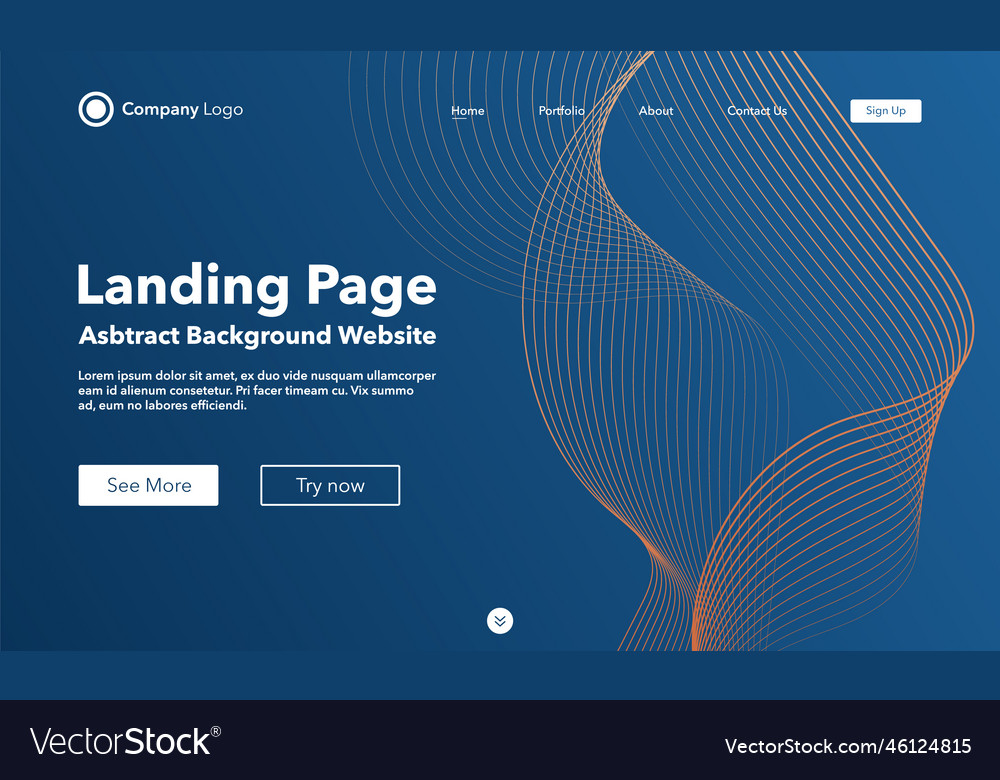 Abstract Wave Background - Website Template
