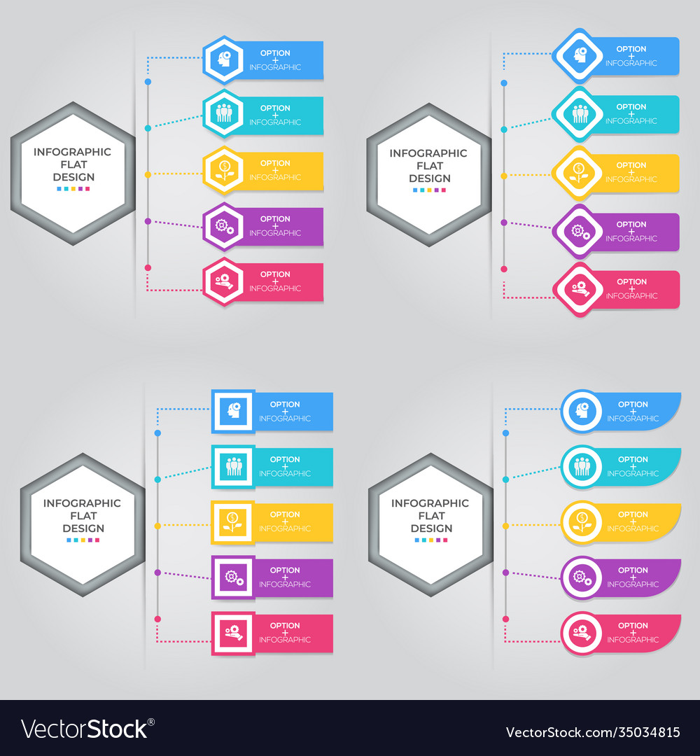 Business data visualization process chart Vector Image