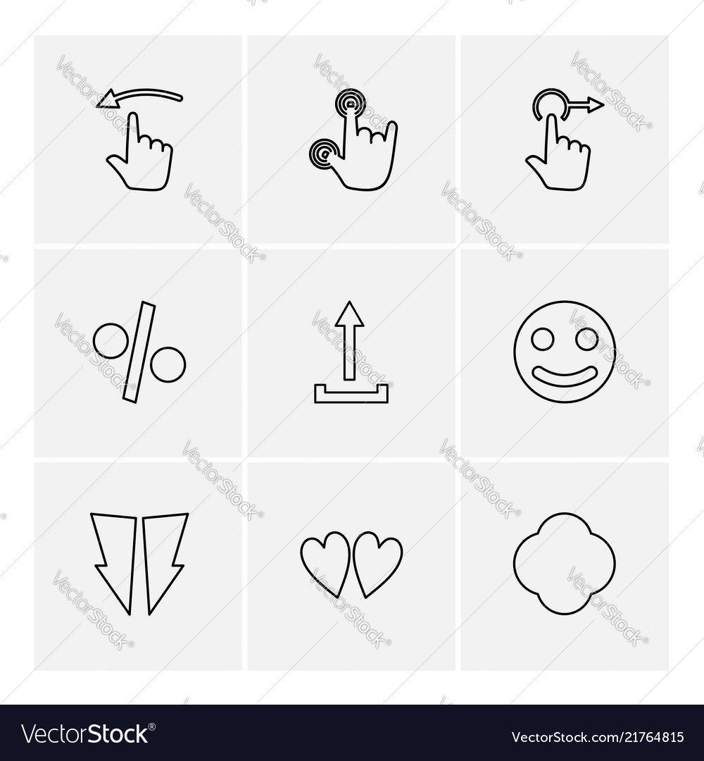Emoji upload percentage hands pointer arrows