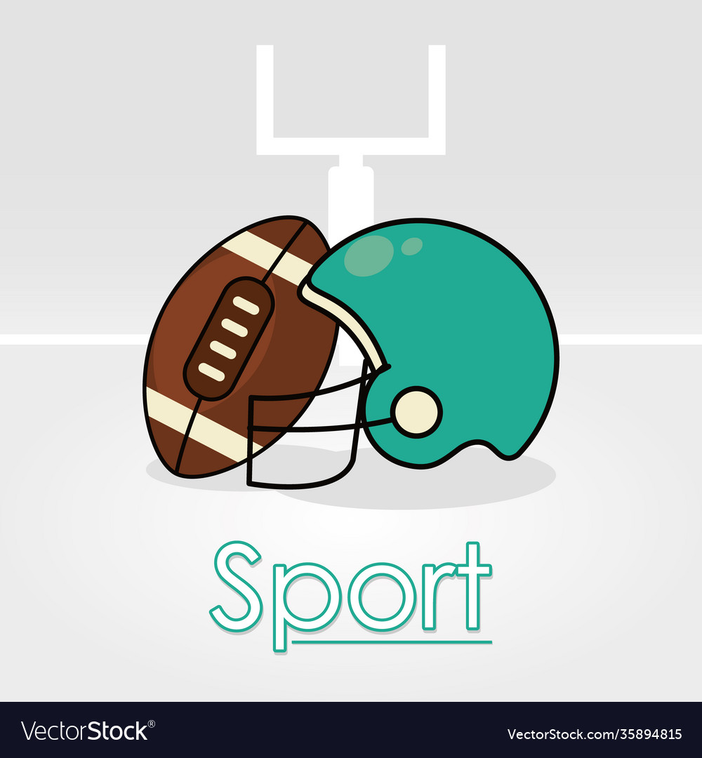 Sport design with american football ball